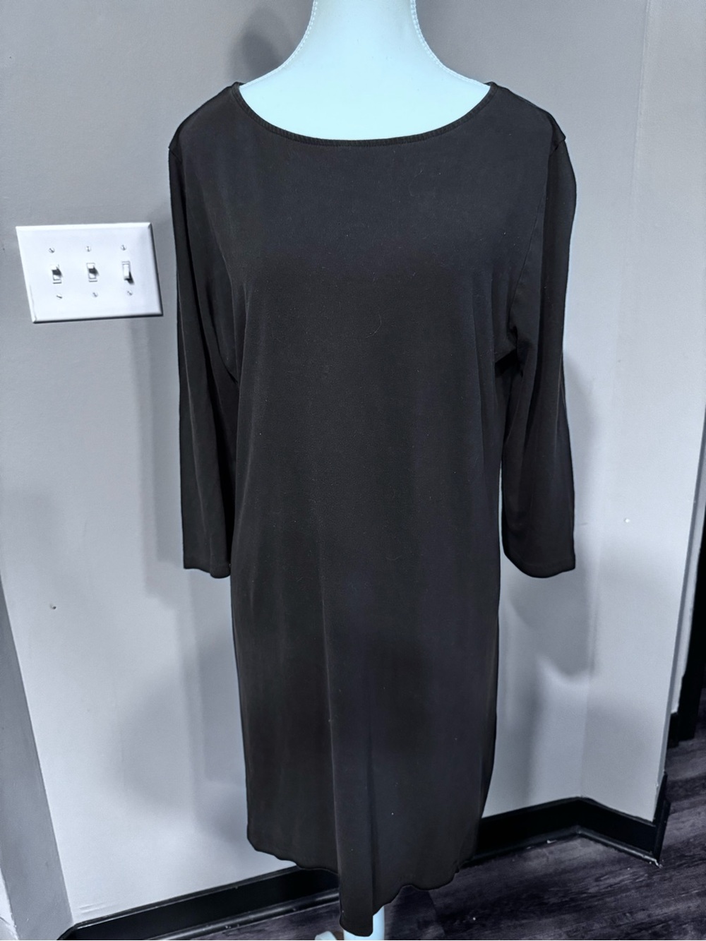 Patagonia Black Long-Sleeve Shift Dress